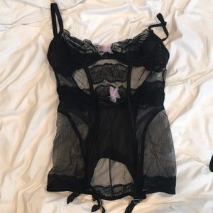 Sexy VS Lingerie Size 34D NWT Black Sheer Lace